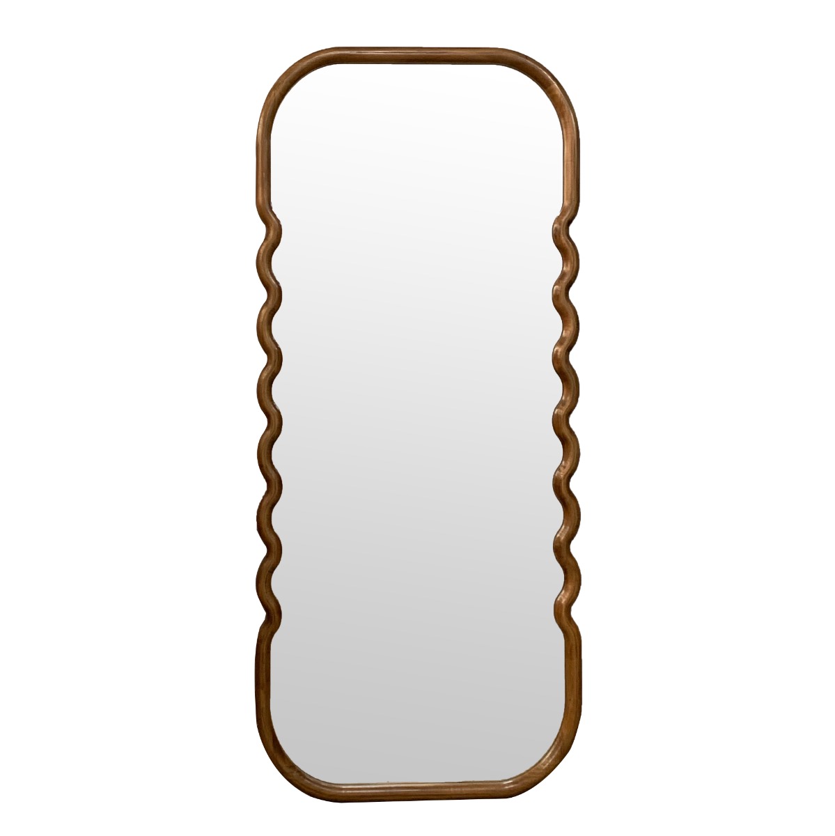 Artekko Artekko Mirror Καφέ Επιδαπέδιος Καθρέπτης από Ξύλο Πεύκου (79.7x3.6x188)cm 86338