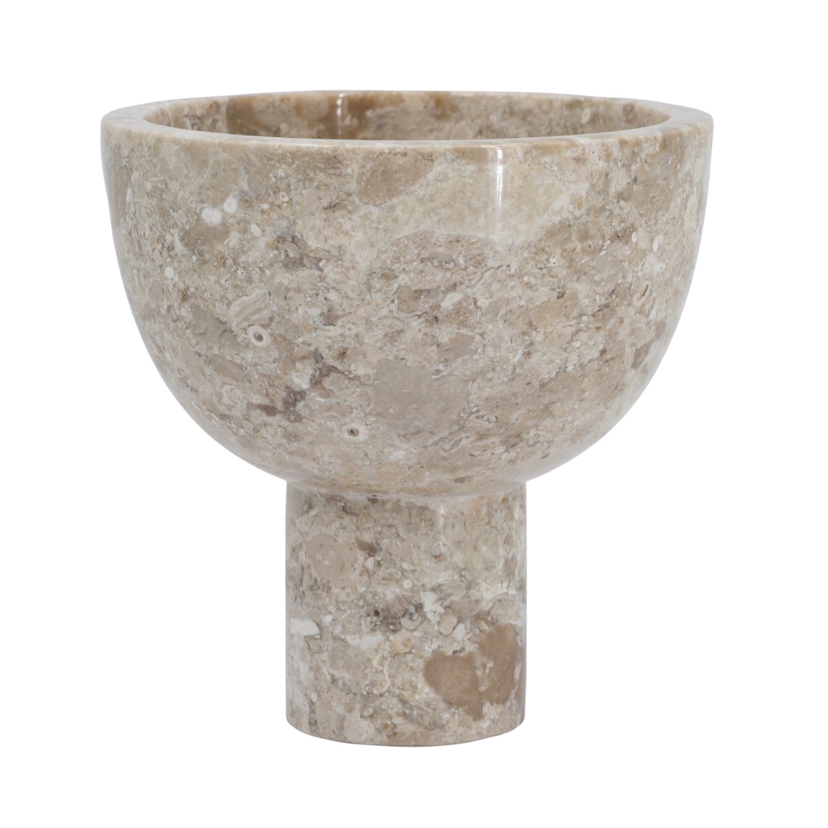 Artekko Artekko Marble Μπεζ Μαρμάρινο Μπολ (15x15x15)cm 86456