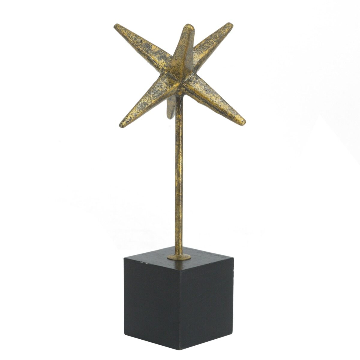 Artekko Artekko Trophy Χρυσό Μεταλλικό Επιτραπέζιο Διακοσμητικό σε Μαύρη Βάση (8x8x32)cm 86695