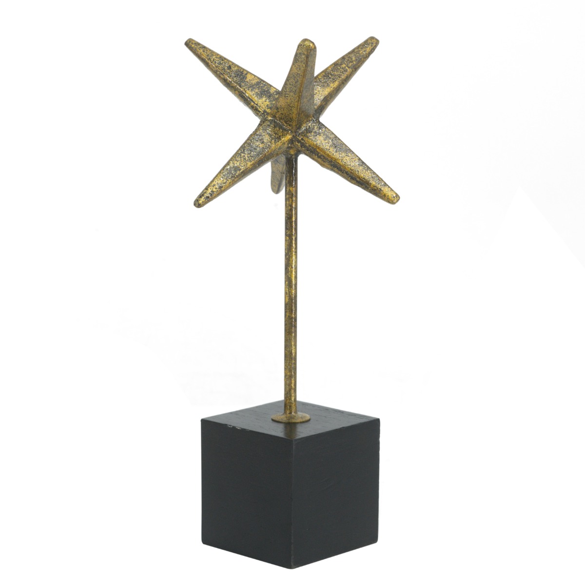 Artekko Artekko Trophy Χρυσό Μεταλλικό Επιτραπέζιο Διακοσμητικό σε Μαύρη Βάση (8x8x32)cm 86695