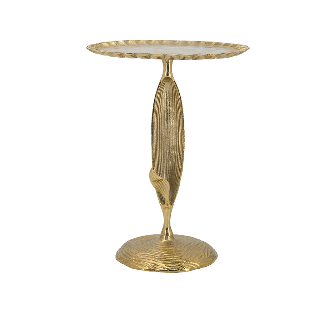 Artekko Artekko Zyla Βοηθητικό Τραπέζι Μέταλλο Χρυσό (40x40x53.3)cm 86853