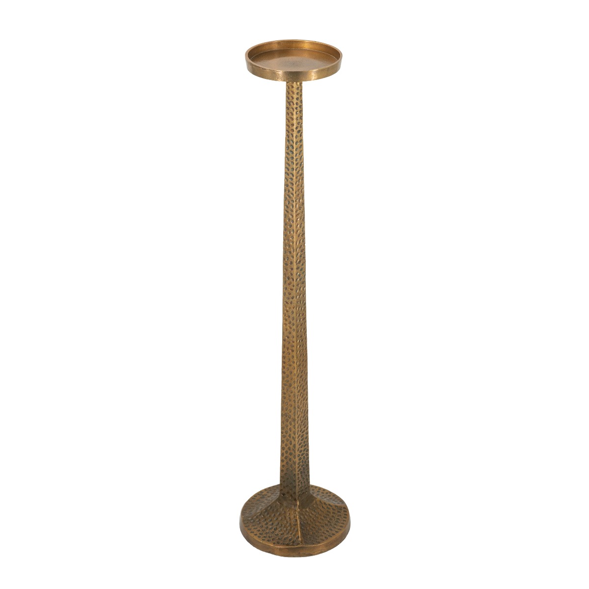 Artekko Artekko Nail Χρυσό Μεταλλικό Κηροπηγιο (18.4x18.4x80)cm 86860