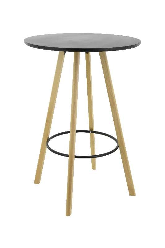 Artekko Artekko Piaps Ξύλινο Στρόγγυλο Τραπέζι Bar (70x70x101)cm 997-0007