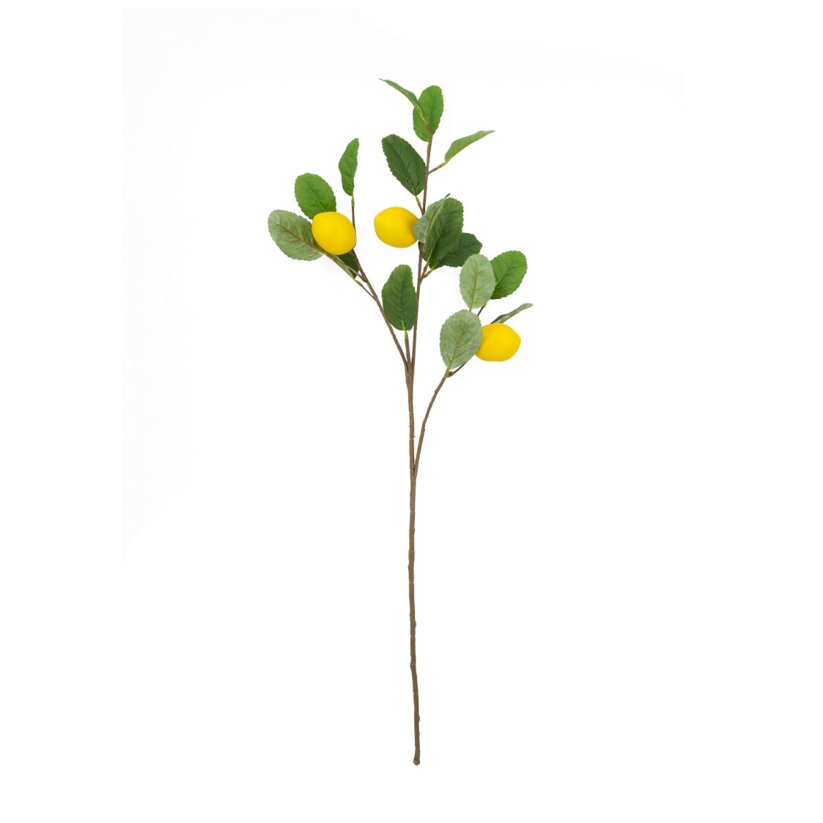 Artekko Artekko Faux Lemon Πράσινο Πλαστικό Τεχνητό Κλαδί Λεμονιάς (26x13x85)cm A5745