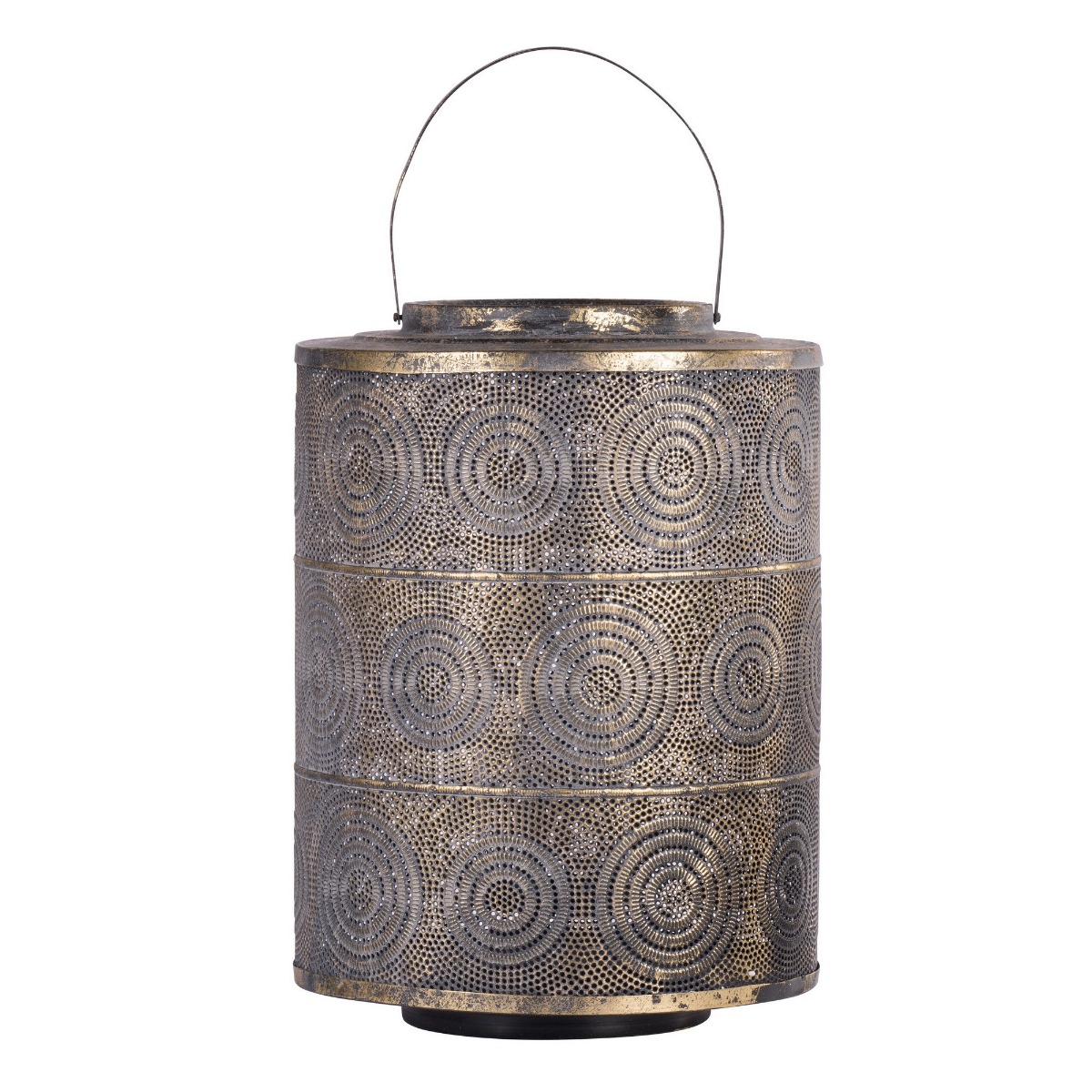 Artekko Artekko Lantern Χρυσό Μεταλλικό Φανάρι (33x33x45)cm AV43677