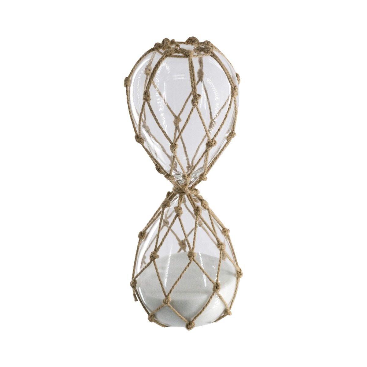 Artekko Artekko Hourglass Γυάλινη Κλεψύδρα με Σχοινί και Λευκή Άμμο (8.6x8.6x20.8)cm B0005