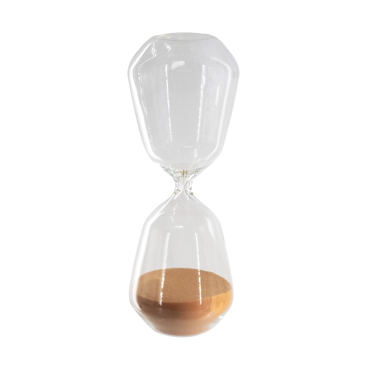 Artekko Artekko Hourglass Γυάλινη Κλεψύδρα με Πορτοκαλί Άμμο (8.3x8.3x20.3)cm B0007