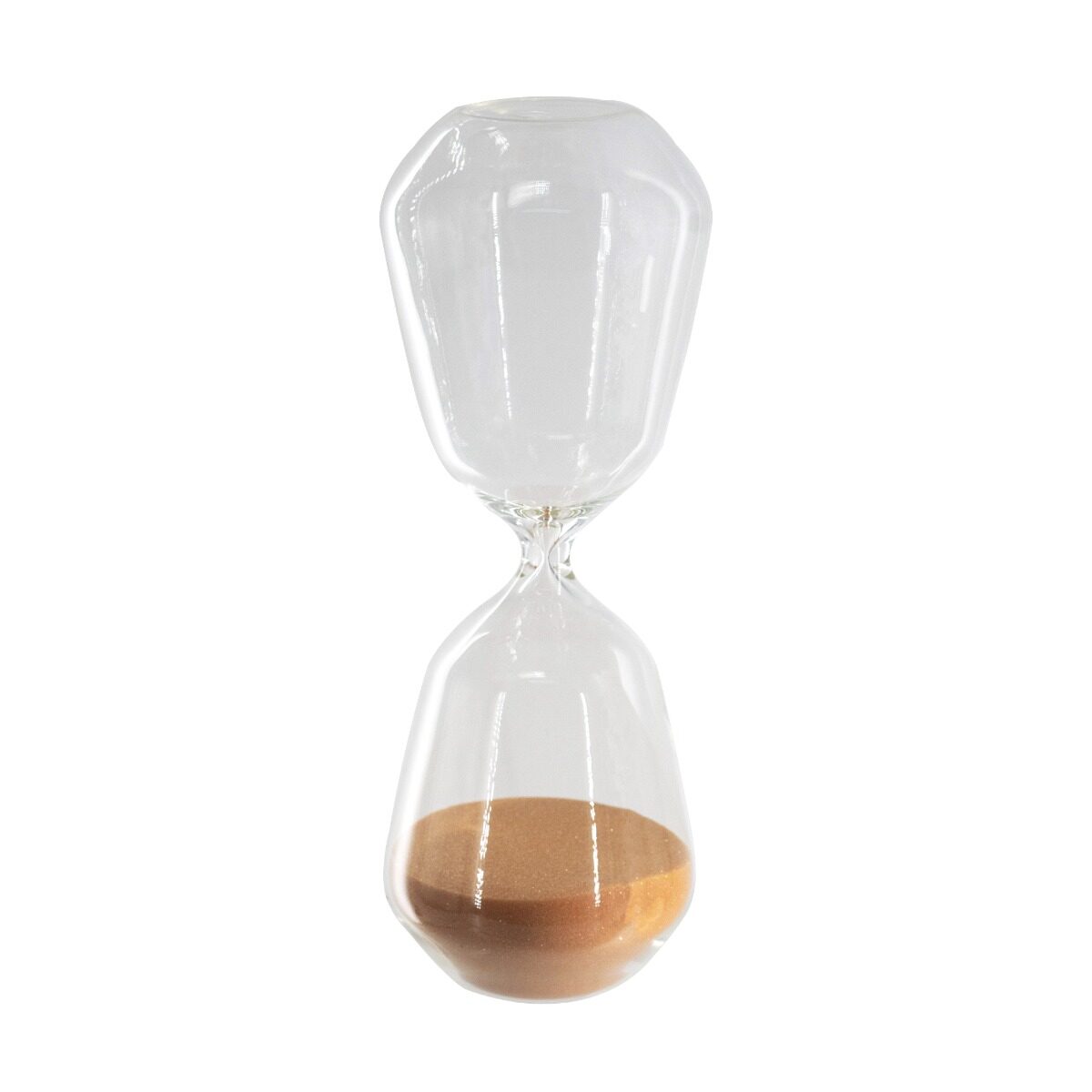 Artekko Artekko Hourglass Γυάλινη Κλεψύδρα με Πορτοκαλί Άμμο (8.3x8.3x20.3)cm B0007