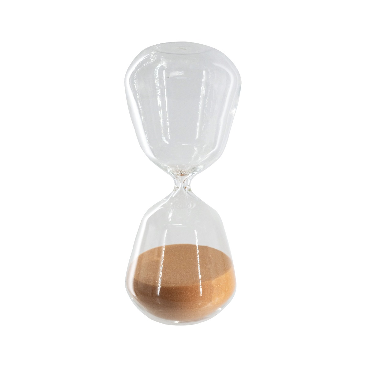Artekko Artekko Hourglass Γυάλινη Κλεψύδρα με Πορτοκαλί Άμμο (9x9x25.4)cm B0008