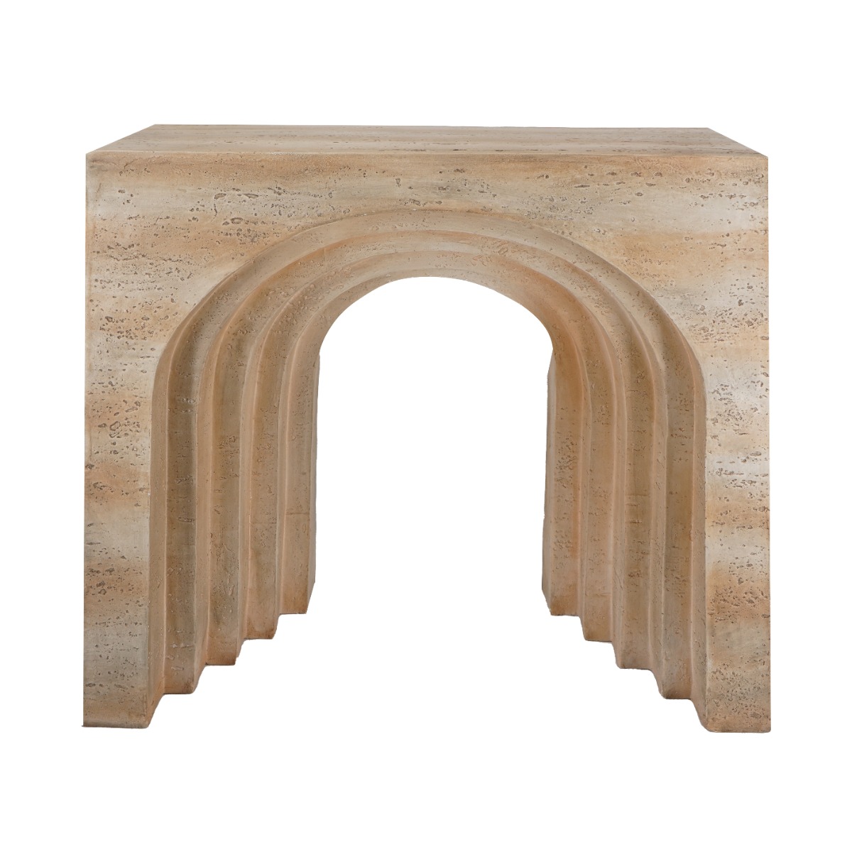 Artekko Artekko Arched Μπεζ Κονσόλα από Μαγνήσιο (82x36x76)cm B0018-DS