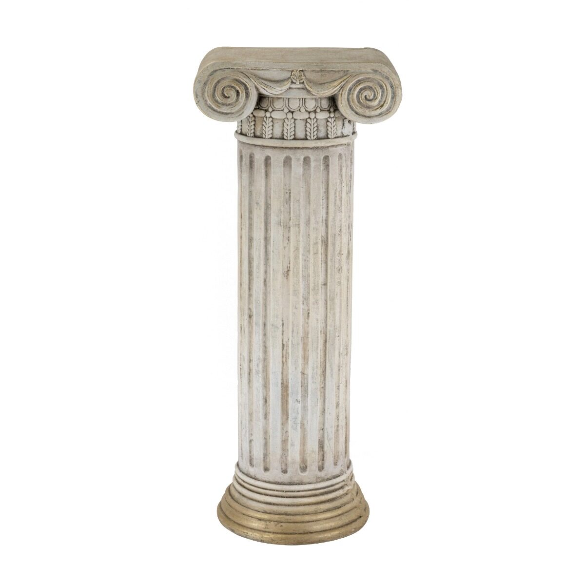 Artekko Artekko Pedestal Μπεζ Διακοσμητικό Βάθρο Ανθοστήλη από Μαγνήσιο (32.5x25.5x78.5)cm B0024