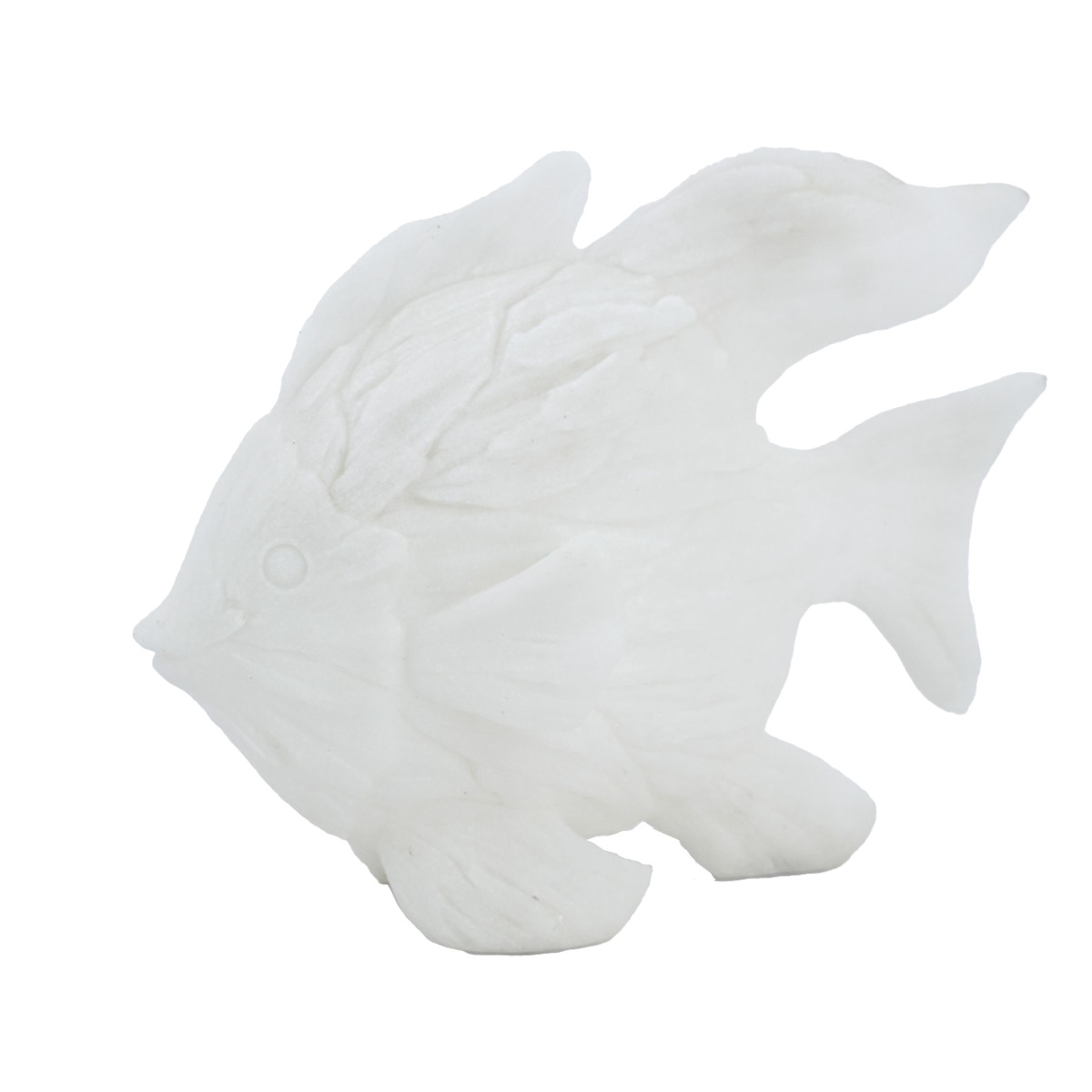 Artekko Artekko Animal Λευκό Διακοσμητικό Ψάρι Ρητίνης (33.5x15.5x27)cm B0064