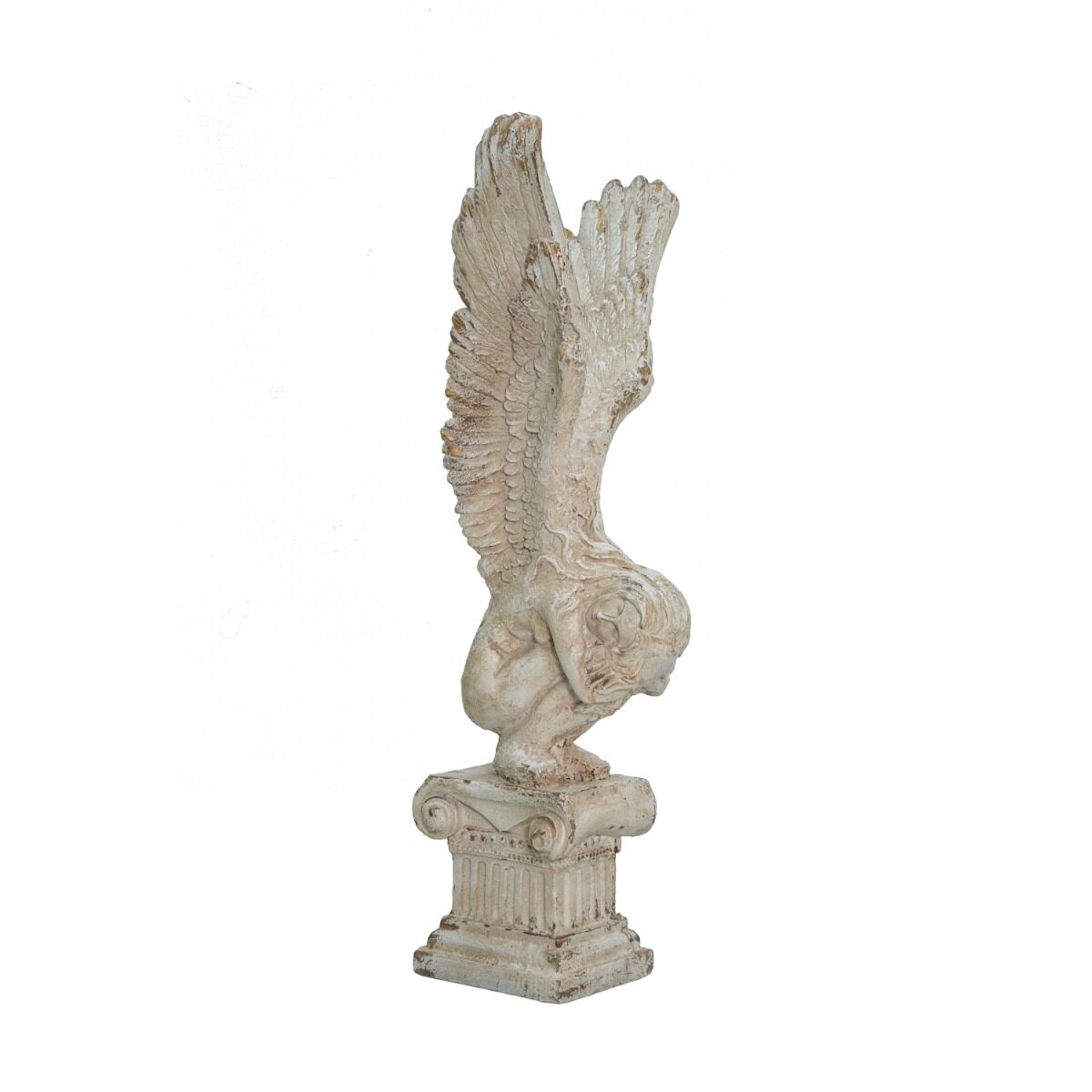 Artekko Artekko Statue Διακοσμητικό Γλυπτό από Μαγνήσιο σε Λευκή Πατίνα (30x32x95.5)cm B4414