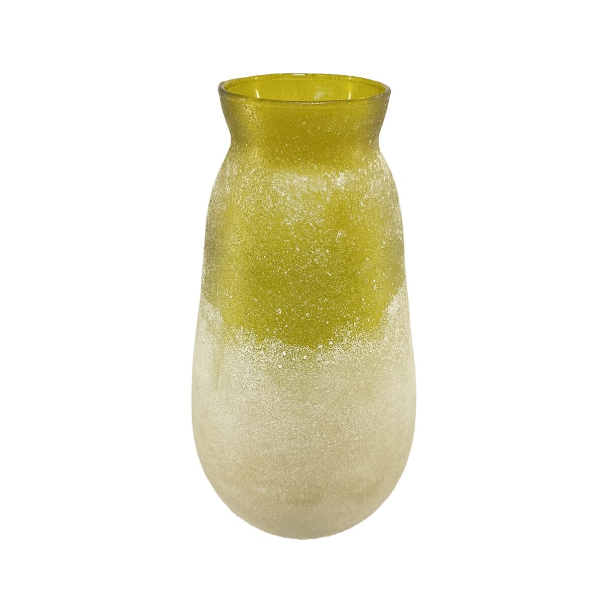 Artekko Artekko Frosted Γυάλινο Βάζο σε Πράσινο Απόχρωση (16.5x16.5x31.8)cm B4737-DS