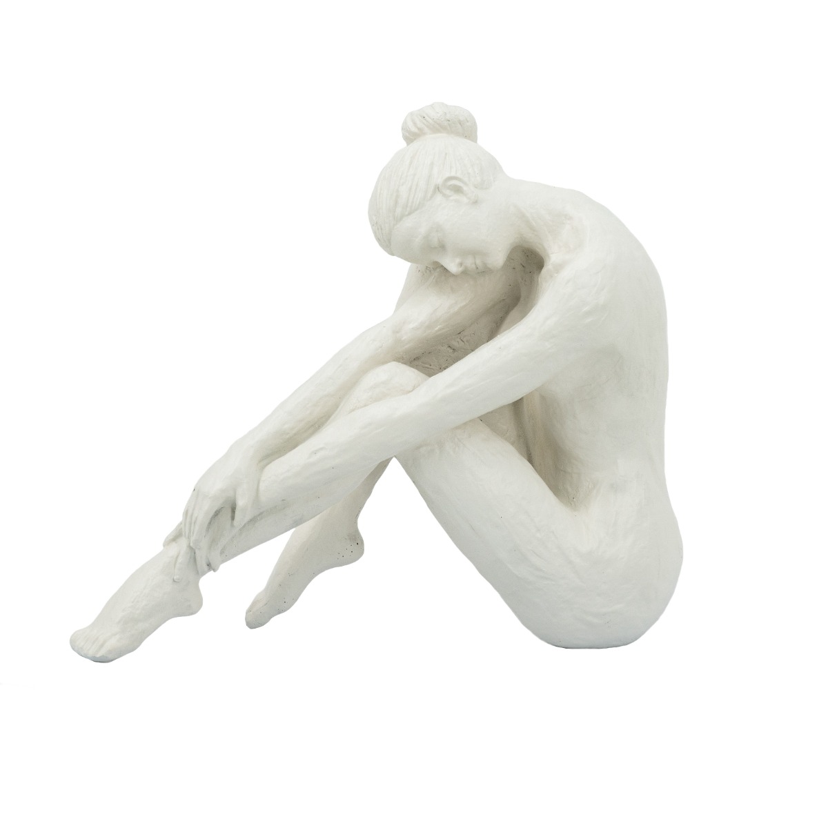 Artekko Artekko Yoga Figurine Λευκό Επιτραπέζιο Διακοσμητικό Ρητίνης με Γυναικεία Φιγούρα (27.2x10.8x22.2)cm B5506