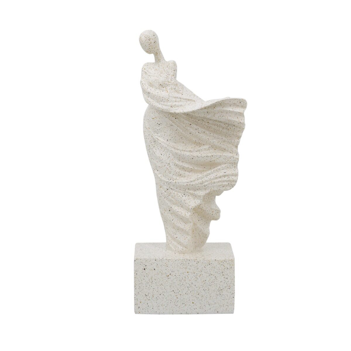 Artekko Artekko Figurine Λευκό Επιτραπέζιο Διακοσμητικό Ρητίνης με Γυναικεία Φιγούρα (14.5x11x35)cm B5507