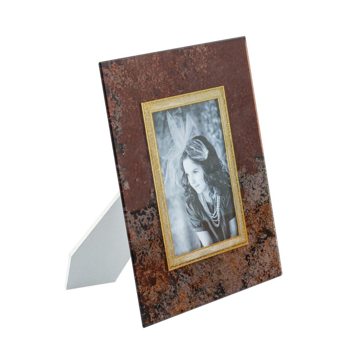 Artekko Artekko Zenn Καφέ Γυάλινη Κορνίζα για Φωτογραφία 4Χ6" (18.5x22.5x1.5)cm B8652
