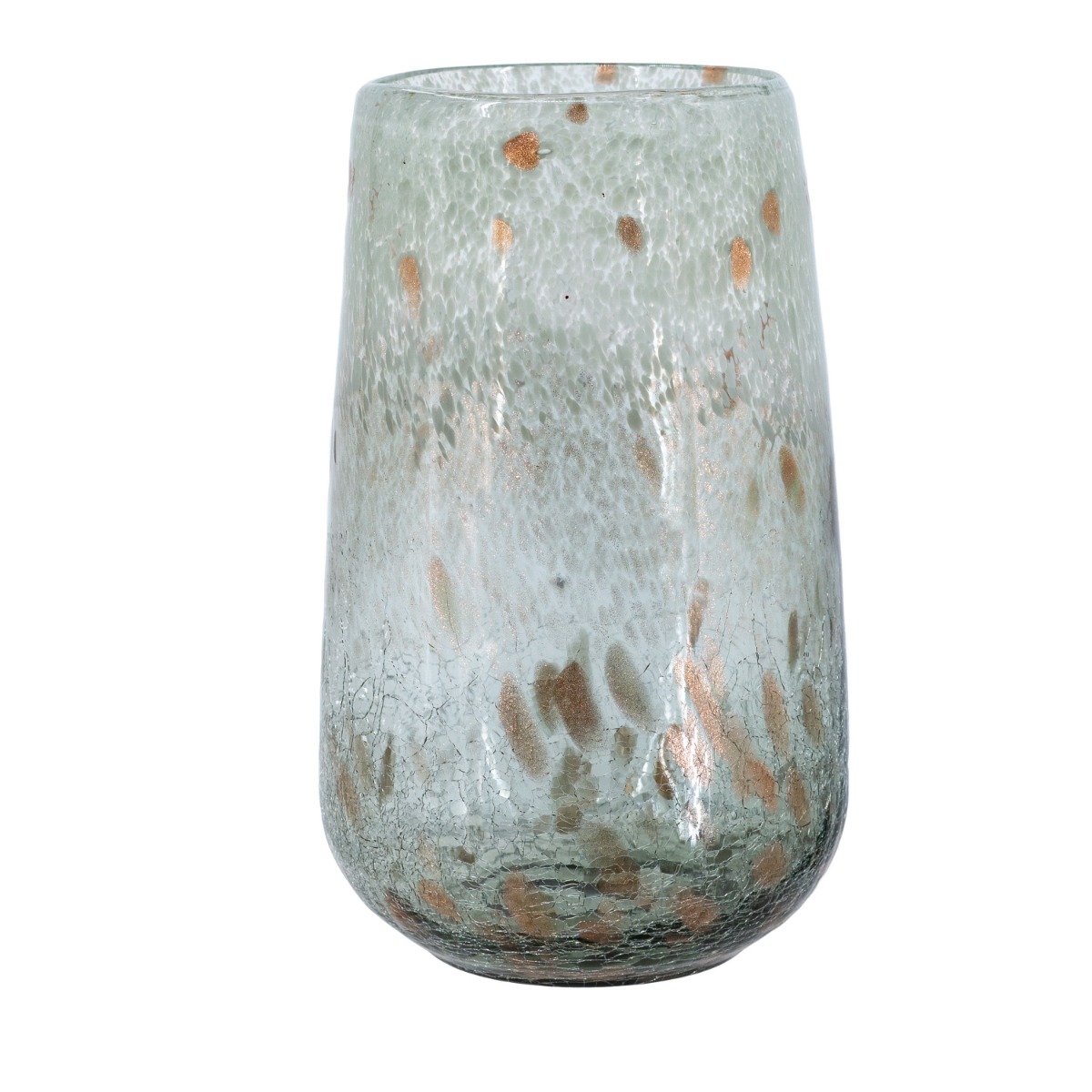 Artekko Artekko Twilight Γκρι Γυάλινο Διακοσμητικό Βάζο (16x16x27)cm B8668