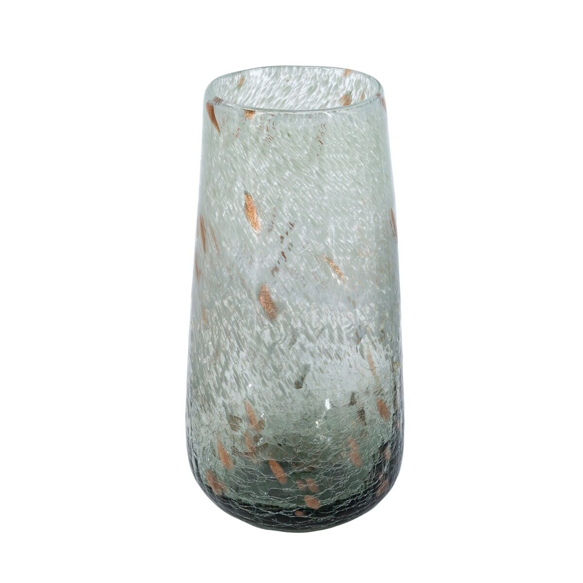 Artekko Artekko Twilight Γκρι Γυάλινο Διακοσμητικό Βάζο (15x15x30)cm B8669