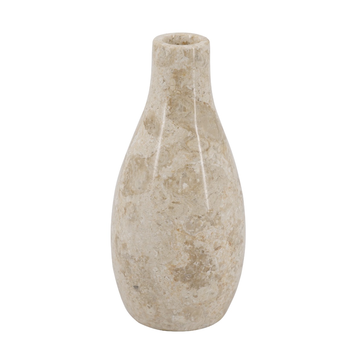 Artekko Artekko Marble Μπεζ Μαρμάρινo Βάζο (13x13x30)cm C0003