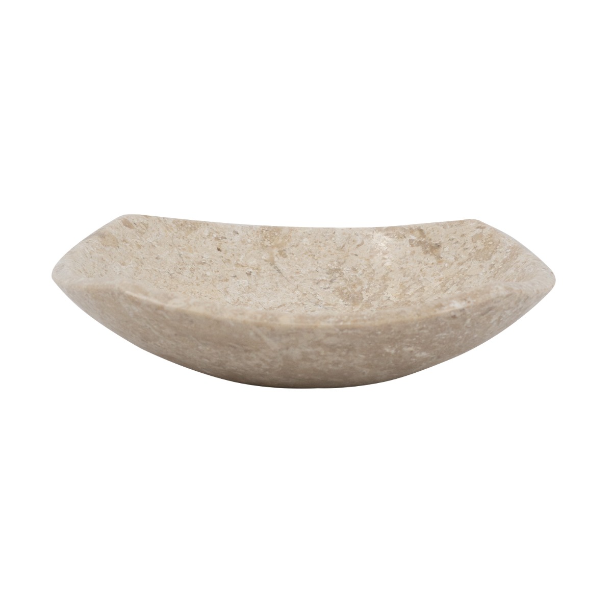 Artekko Artekko Marble Μπεζ Μαρμάρινο Μπολ (25x25x7)cm C0005