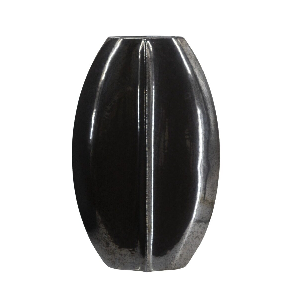 Artekko Artekko Glazed Μαύρο Κεραμικό Βάζο (30x10.5x50.5)cm C0034