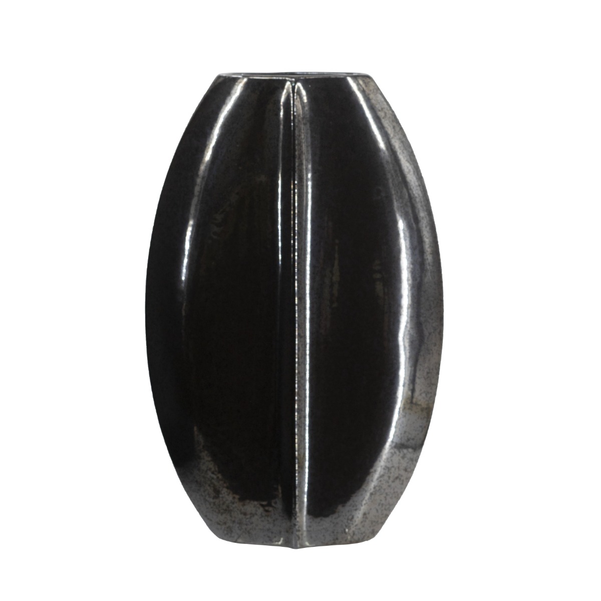 Artekko Artekko Glazed Μαύρο Κεραμικό Βάζο (30x10.5x50.5)cm C0034