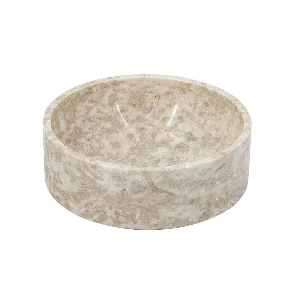 Artekko Artekko Marble Μπεζ Μαρμάρινο Μπολ (24x24x11)cm C5464