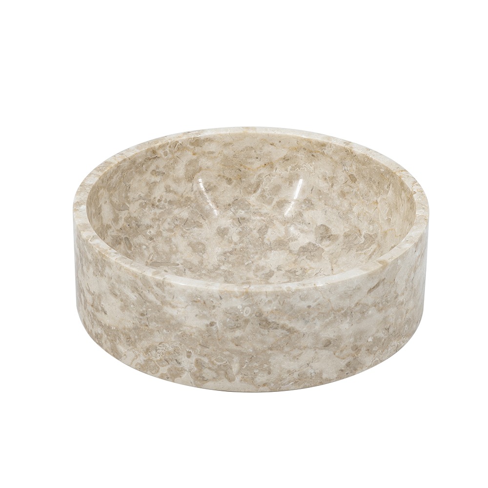 Artekko Artekko Marble Μπεζ Μαρμάρινο Μπολ (24x24x11)cm C5464