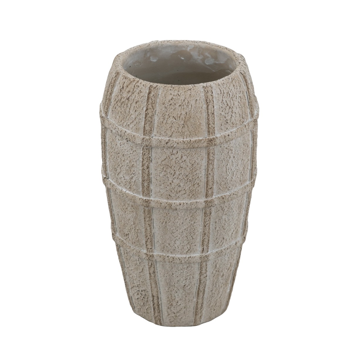 Artekko Artekko Cement Μπεζ Τσιμεντένιο Βάζο (18x18x30.5)cm C8377