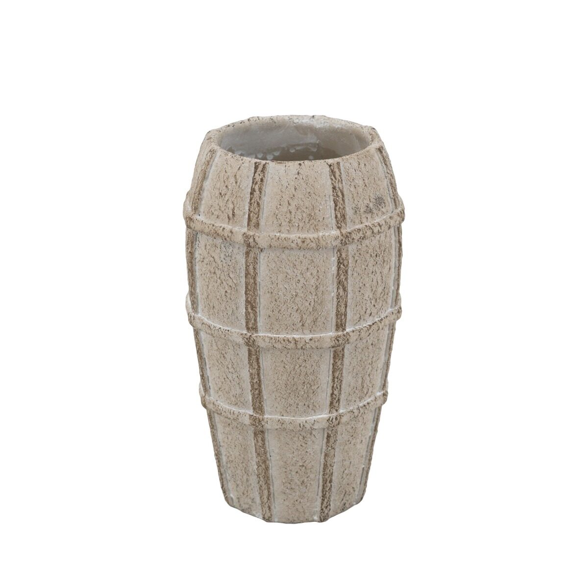 Artekko Artekko Cement Μπεζ Τσιμεντένιο Βάζο (13x13x23.5)cm C8378