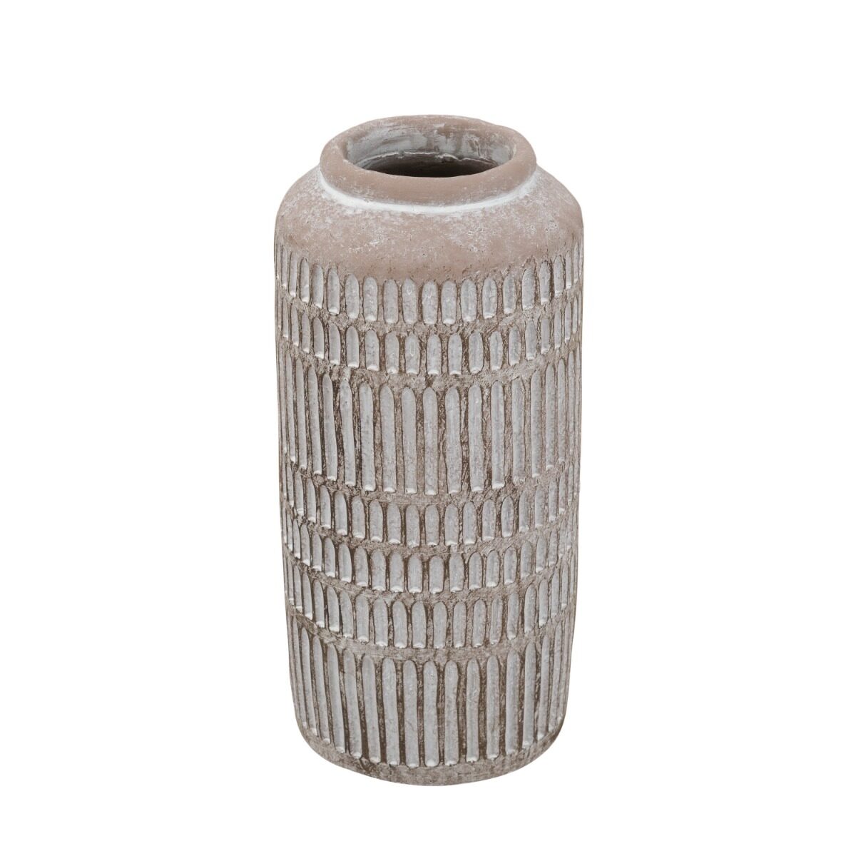Artekko Artekko Cement Μπεζ Τσιμεντένιο Βάζο (14x14x30)cm C8382
