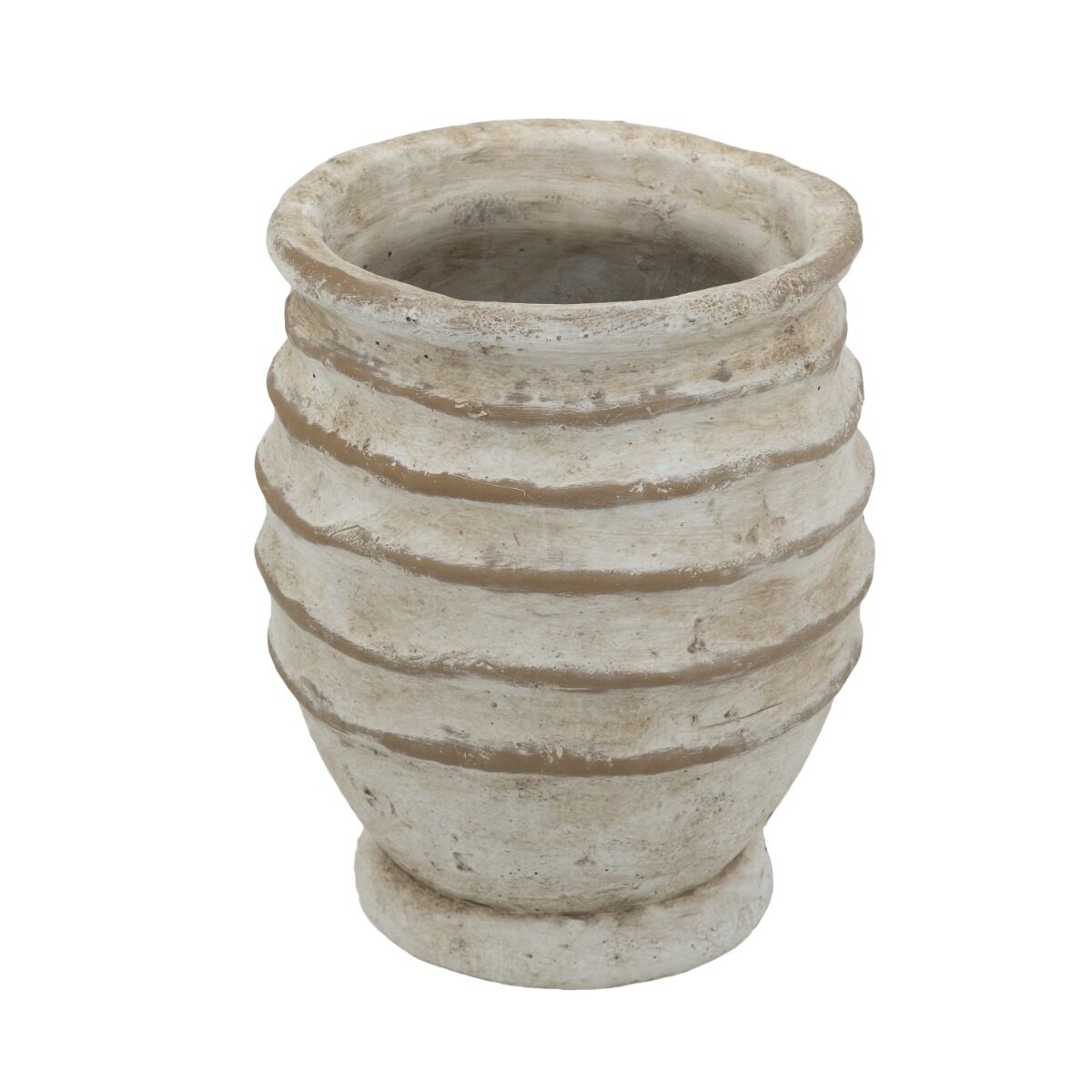 Artekko Artekko Cement Μπεζ Τσιμεντένιο Βάζο (18x18x23)cm C8387