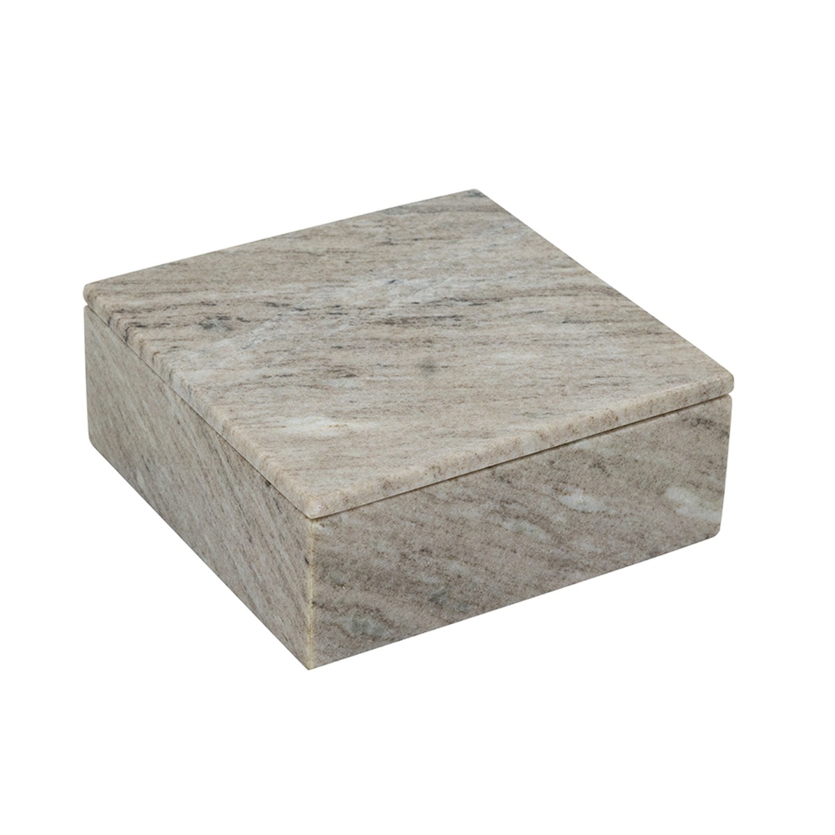 Artekko Artekko Marble Γκρι Μαρμάρινο Διακοσμητικό Κουτί Κοσμηματοθήκη (20x20x7.8)cm C8412-DS