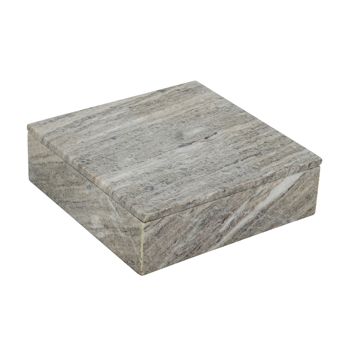 Artekko Artekko Marble Γκρι Μαρμάρινο Διακοσμητικό Κουτί Κοσμηματοθήκη (25x25x8)cm C8413-DS
