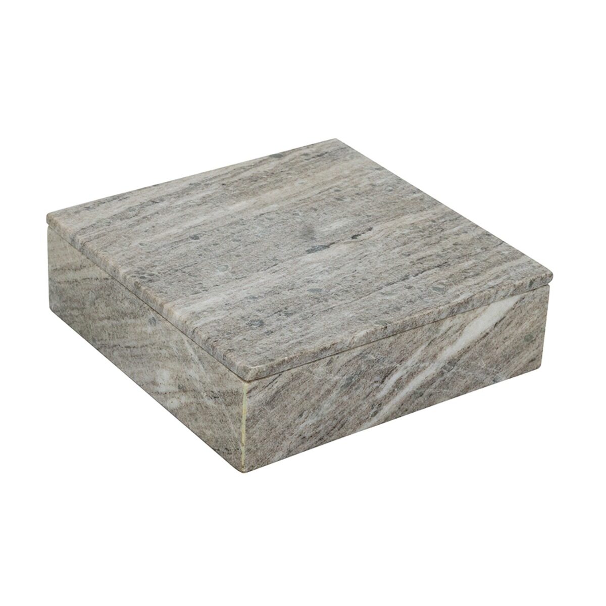 Artekko Artekko Marble Γκρι Μαρμάρινο Διακοσμητικό Κουτί Κοσμηματοθήκη (25x25x8)cm C8413-DS