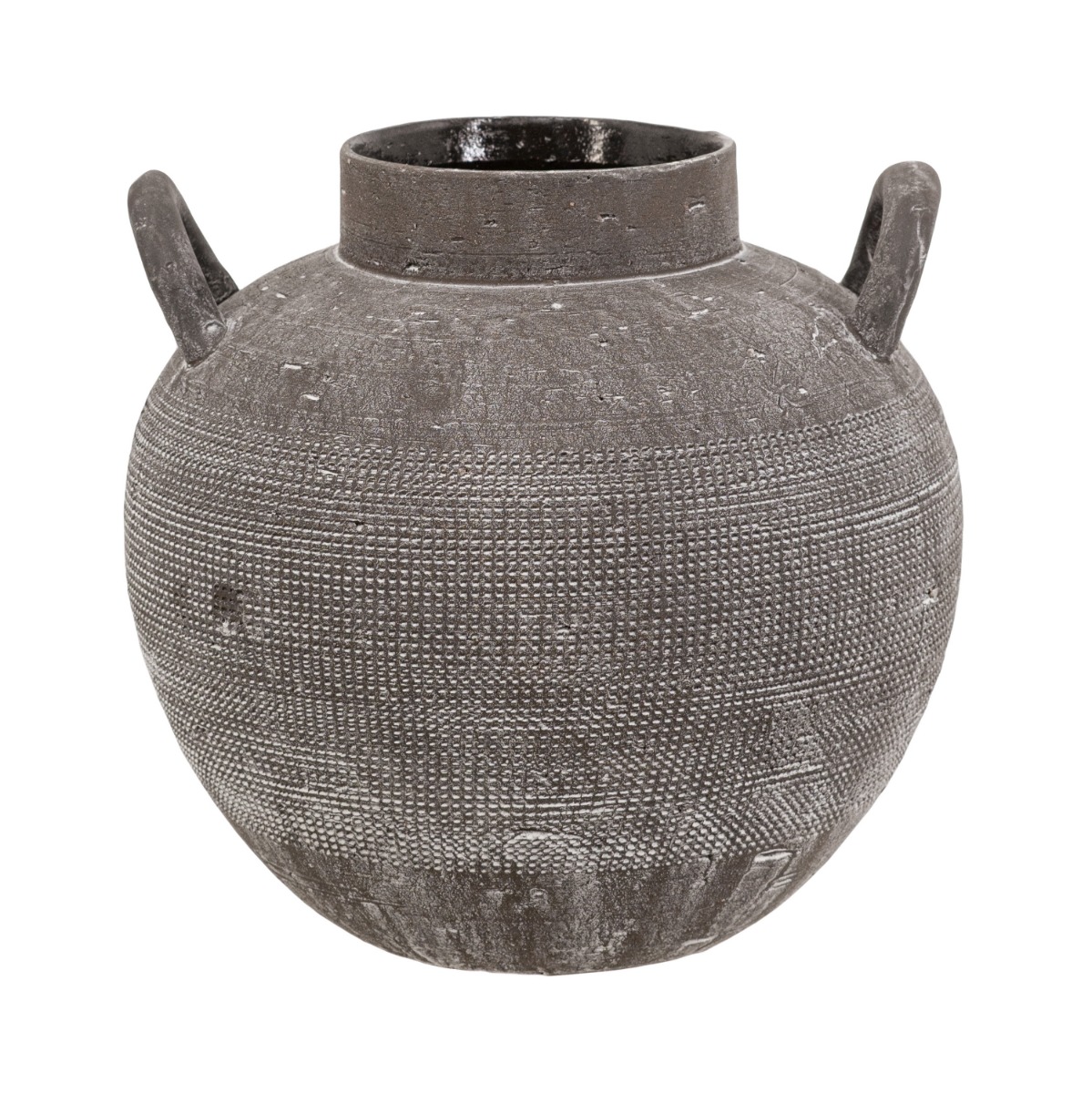 Artekko Artekko Antique Κεραμικό Βάζο σε Μαύρη Πατίνα (24.2x24.2x23.5)cm C8511