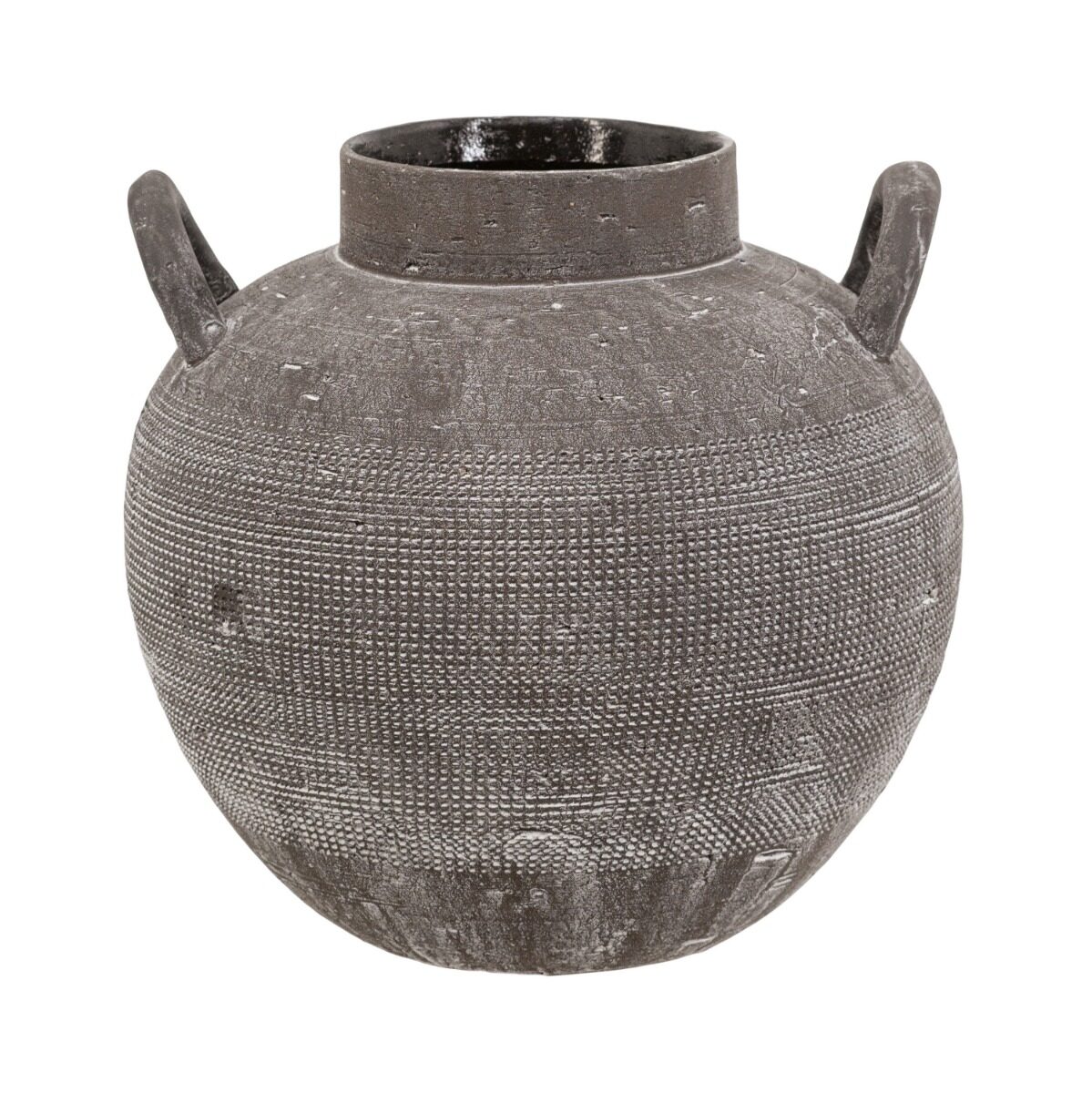 Artekko Artekko Antique Κεραμικό Βάζο σε Μαύρη Πατίνα (24.2x24.2x23.5)cm C8511