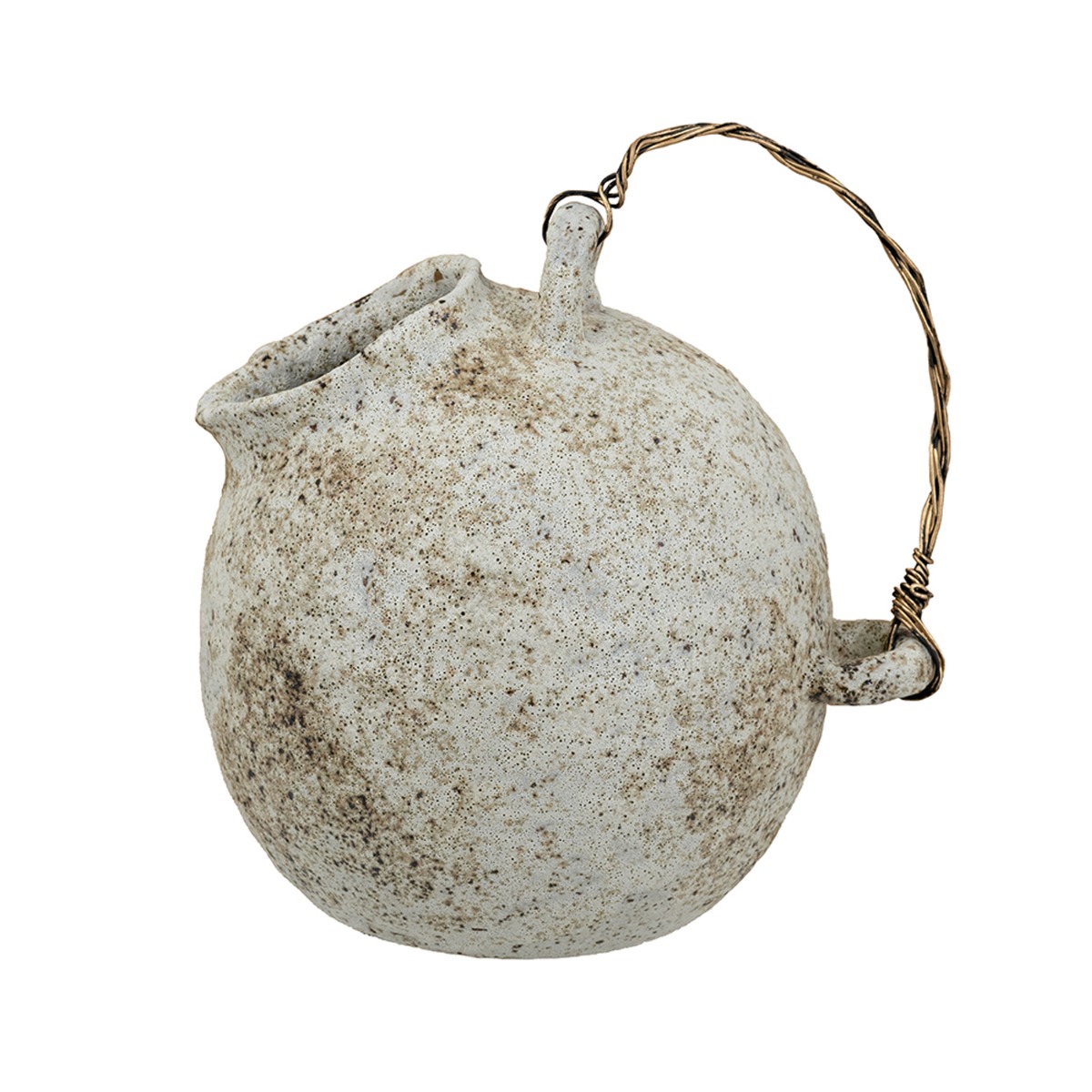 Artekko Artekko Antique Κεραμικό Βάζο σε Μπεζ Αποχρώση (25x21x26.2)cm C8514