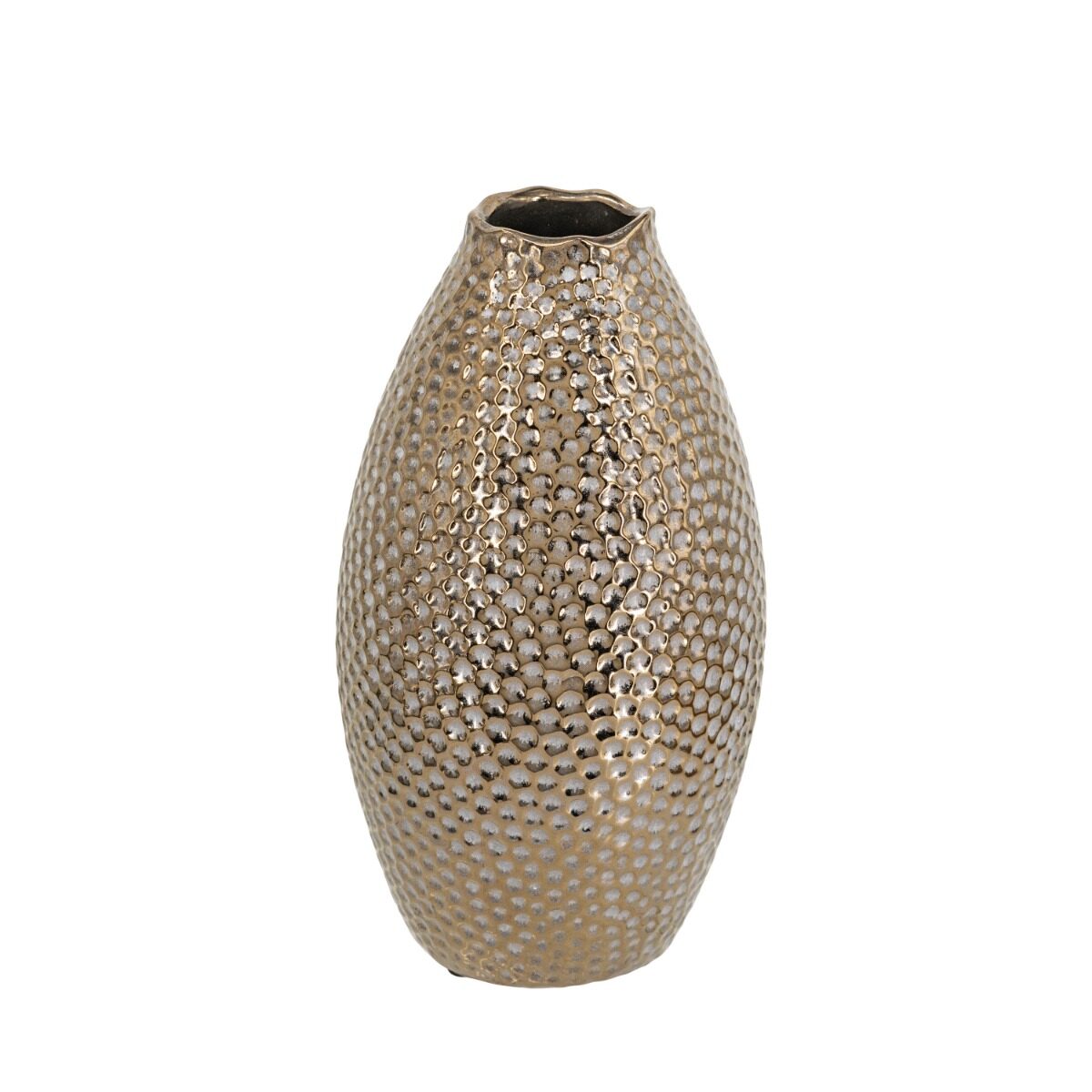 Artekko Artekko Lidded Μπρονζέ Κεραμικό Βάζο (13.5x13.5x28)cm C8984