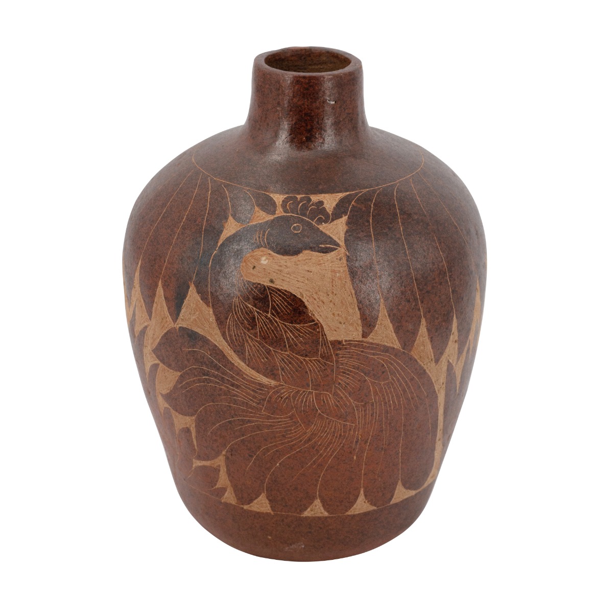Artekko Artekko Antique Βάζο από Τερακότα σε Καφέ Αποχρώσεις (23x23x33)cm C9277