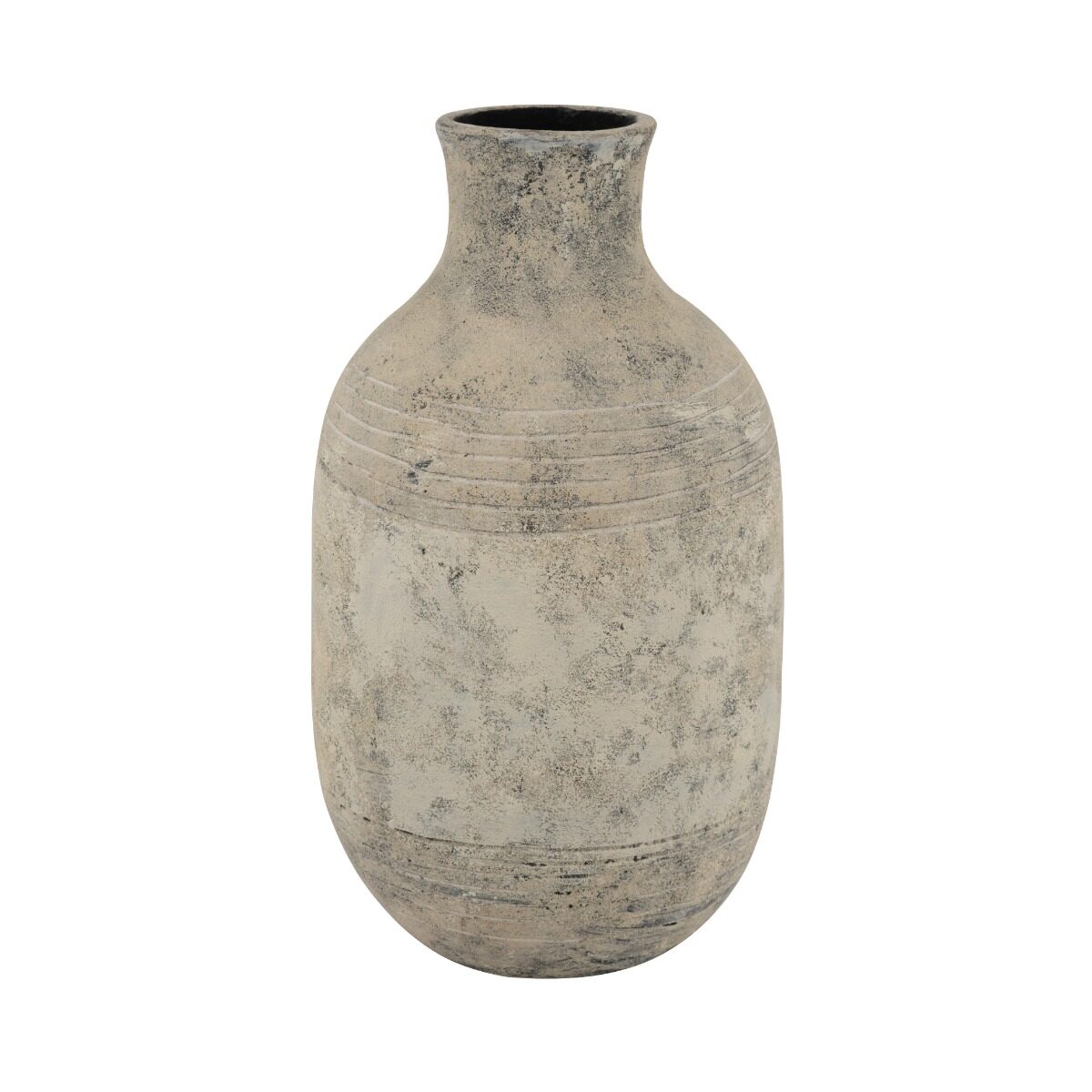 Artekko Artekko Antique Μπεζ Βάζο από Τερακότα (30x30x55)cm C9282