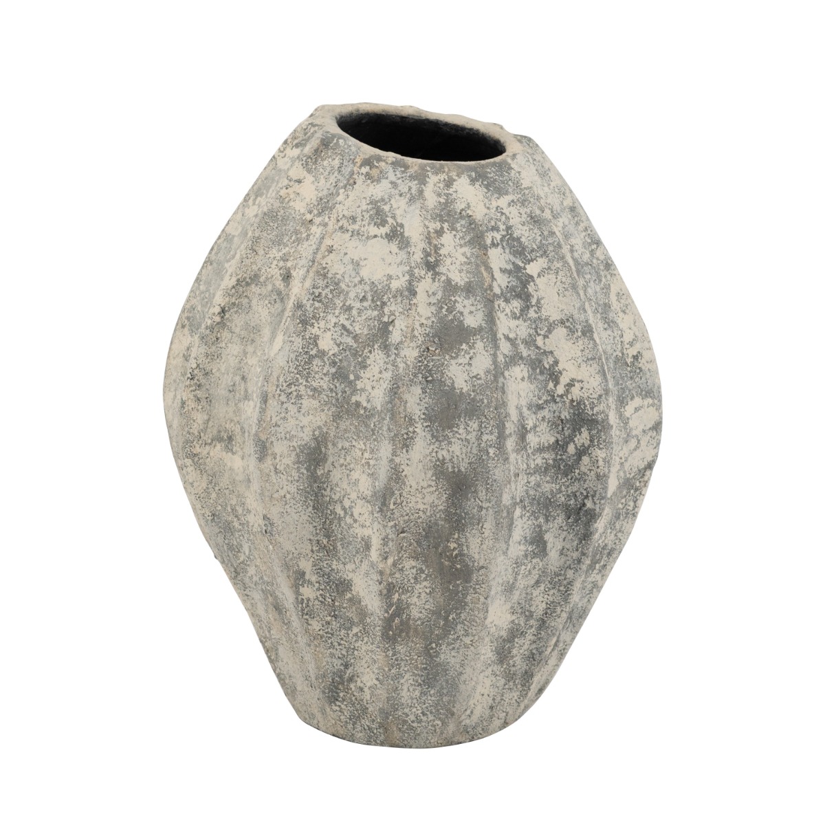 Artekko Artekko Antique Μπεζ Βάζο από Τερακότα (28x28x35)cm C9283