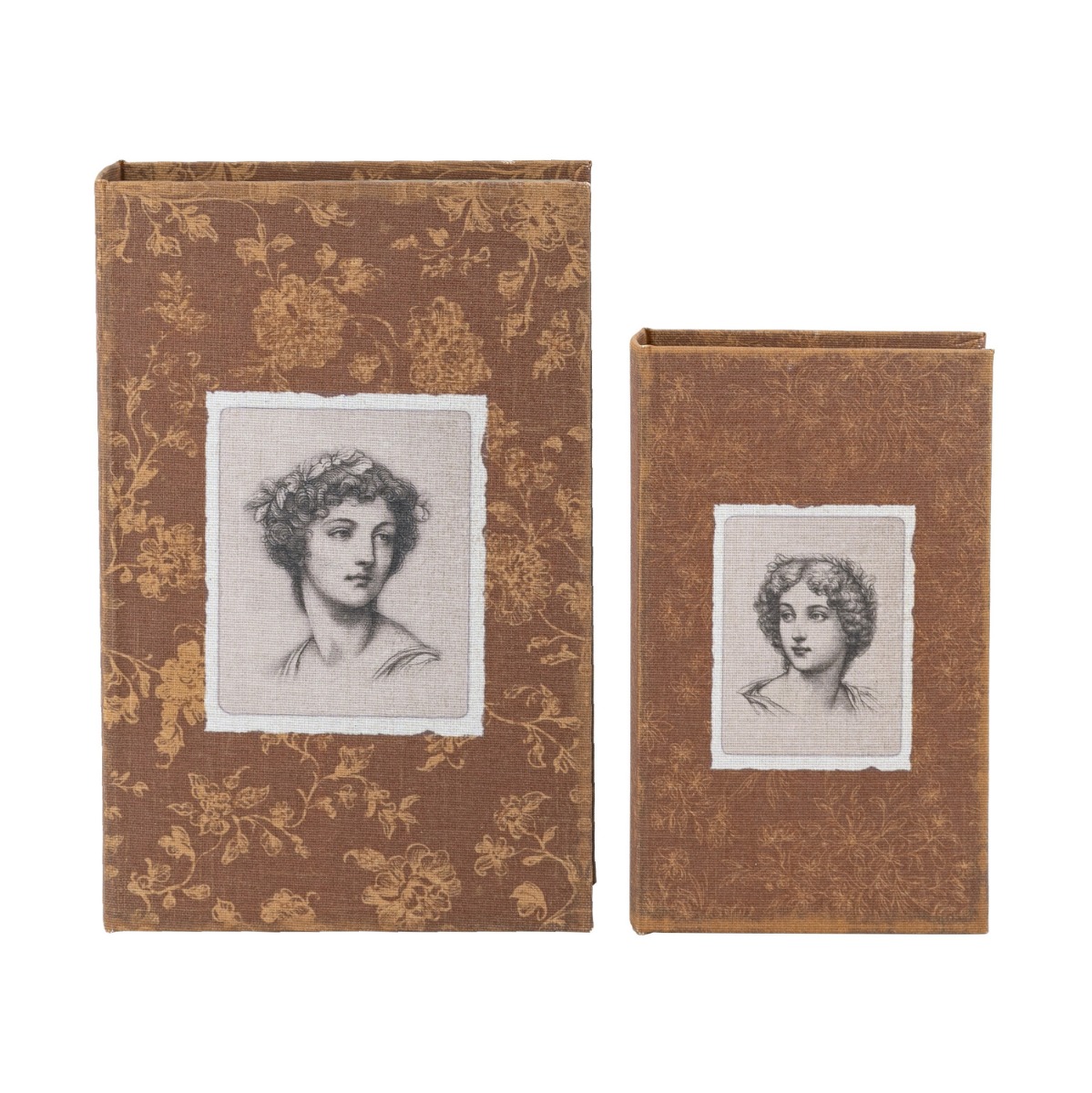 Artekko Artekko Book Πολύχρωμα Διακοσμητικά Βιβλία MDF με Αποθηκευτικό Χώρο (17.8x7.6x26.7)cm (12.7x5.1x21.6)cm 2pcs D0042