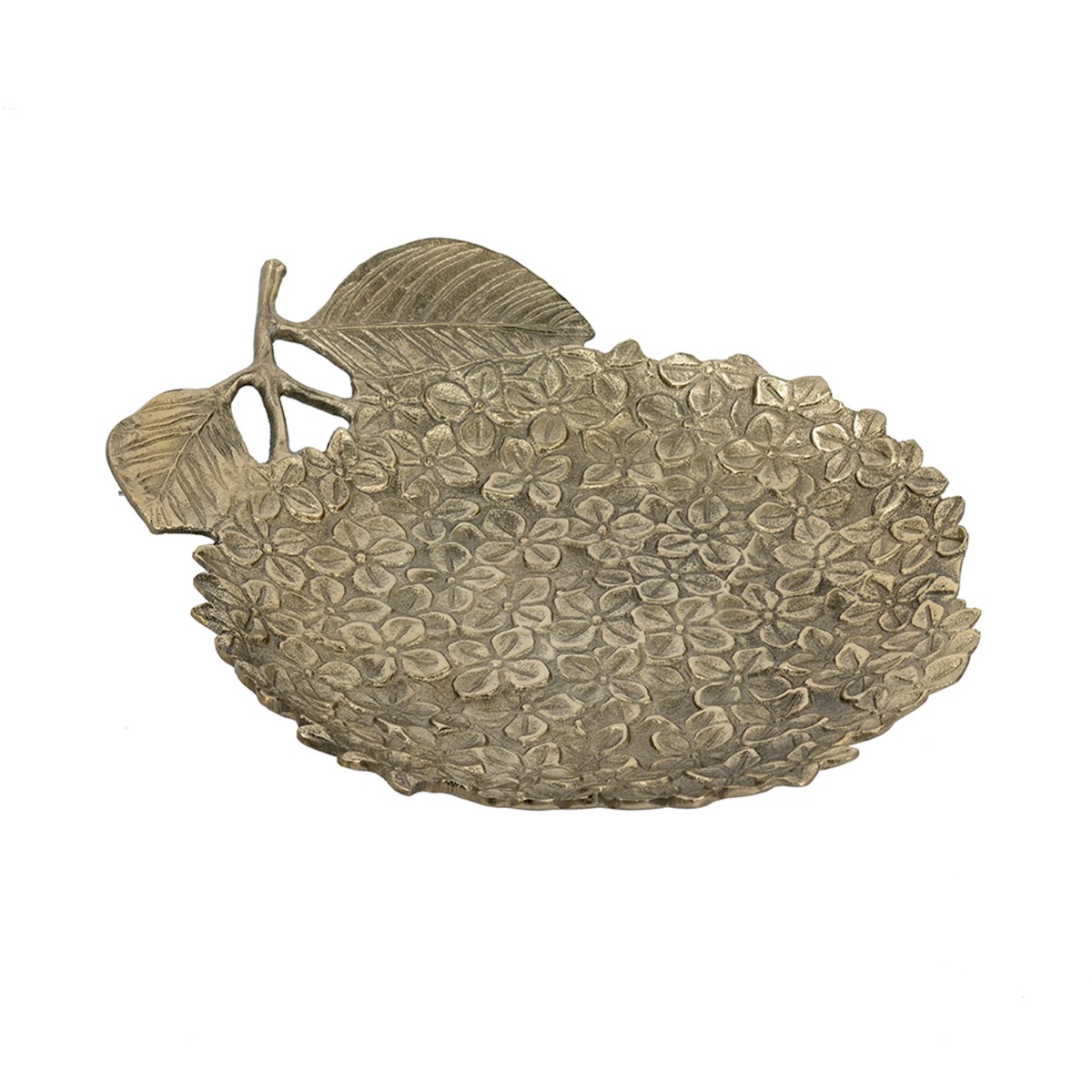 Artekko Artekko Branch Χρυσή Μεταλλική Πιατέλα (39.4x33x5.1)cm D5577