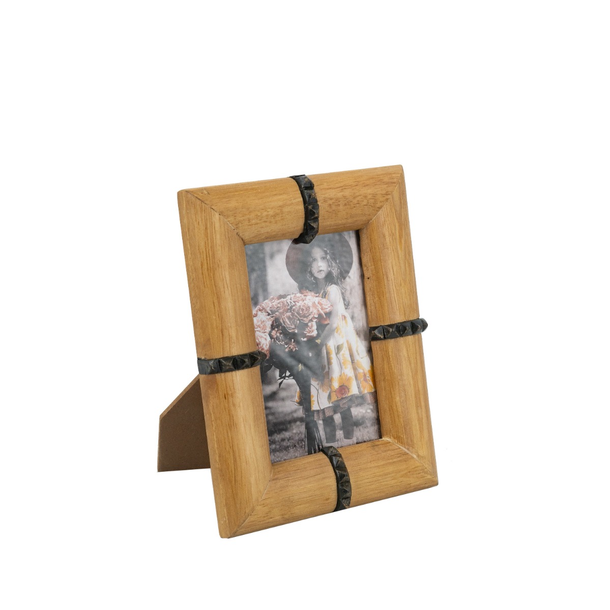 Artekko Artekko Gaia Καφέ Ξύλινη Κορνίζα για Φωτογραφία 4Χ6" (17.3x2.5x22.9)cm D6131