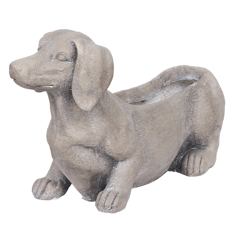 Artekko Artekko Cement Γκρι Κασπώ Σκύλος από Μαγνήσιο (51x17x30)cm D76708