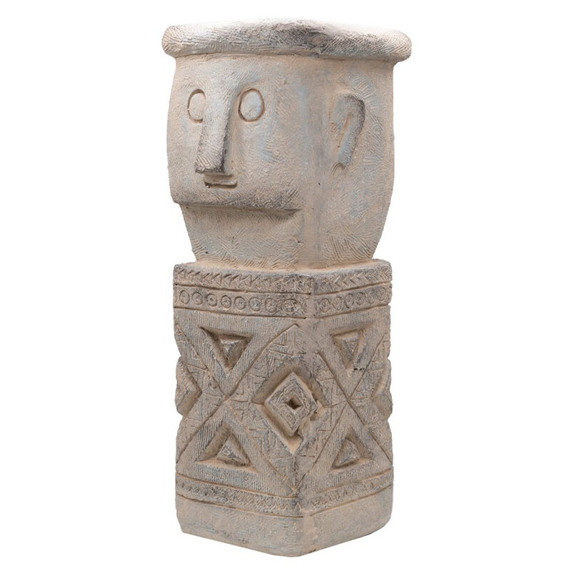 Artekko Artekko Totem Διακοσμητικό Γκρι Κασπώ από Μαγνήσιο (20x19x50)cm D77586-DS