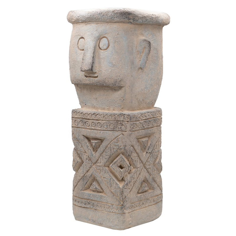 Artekko Artekko Totem Διακοσμητικό Γκρι Κασπώ από Μαγνήσιο (20x19x50)cm D77586-DS