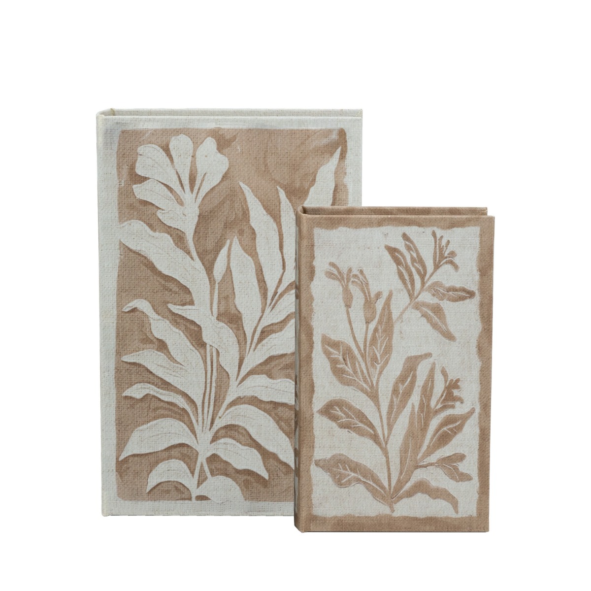 Artekko Artekko Book Μπεζ Διακοσμητικά Βιβλία MDF με Αποθηκευτικό Χώρο 2pcs D8151